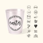 Gepersonaliseerde set van 10 plastic wegwerpbekers met 12 oz of 16 oz voor bruidsschower bruiloft en verlovingsfeestje