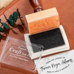 Timbro personalizzato per libri di biblioteca con tampone di inchiostro nero Regalo per gli amanti dei libri