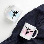 Personalized Dance Ballerina Silhouette Mug Gift for Dancer