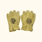 Paire de gants personnalisée en cuir de vache avec logo ou texte Jardinage Conduite de camion Accessoires de travail Fête des pères Cadeau d'anniversa