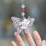 Charmeur de voiture papillon en argent personnalisé