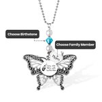 Charmeur de voiture papillon en argent personnalisé