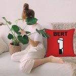 Housse de Coussin Personnalisée avec Numéro et Nom Style Sport de Balle Cadeau Décoratif de Maison Bureau pour Amateur de Sport