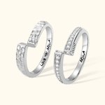 Anello di coppia personalizzato con design infinito