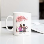 Personalized Mug Mother and Daughter Forever Linked Together