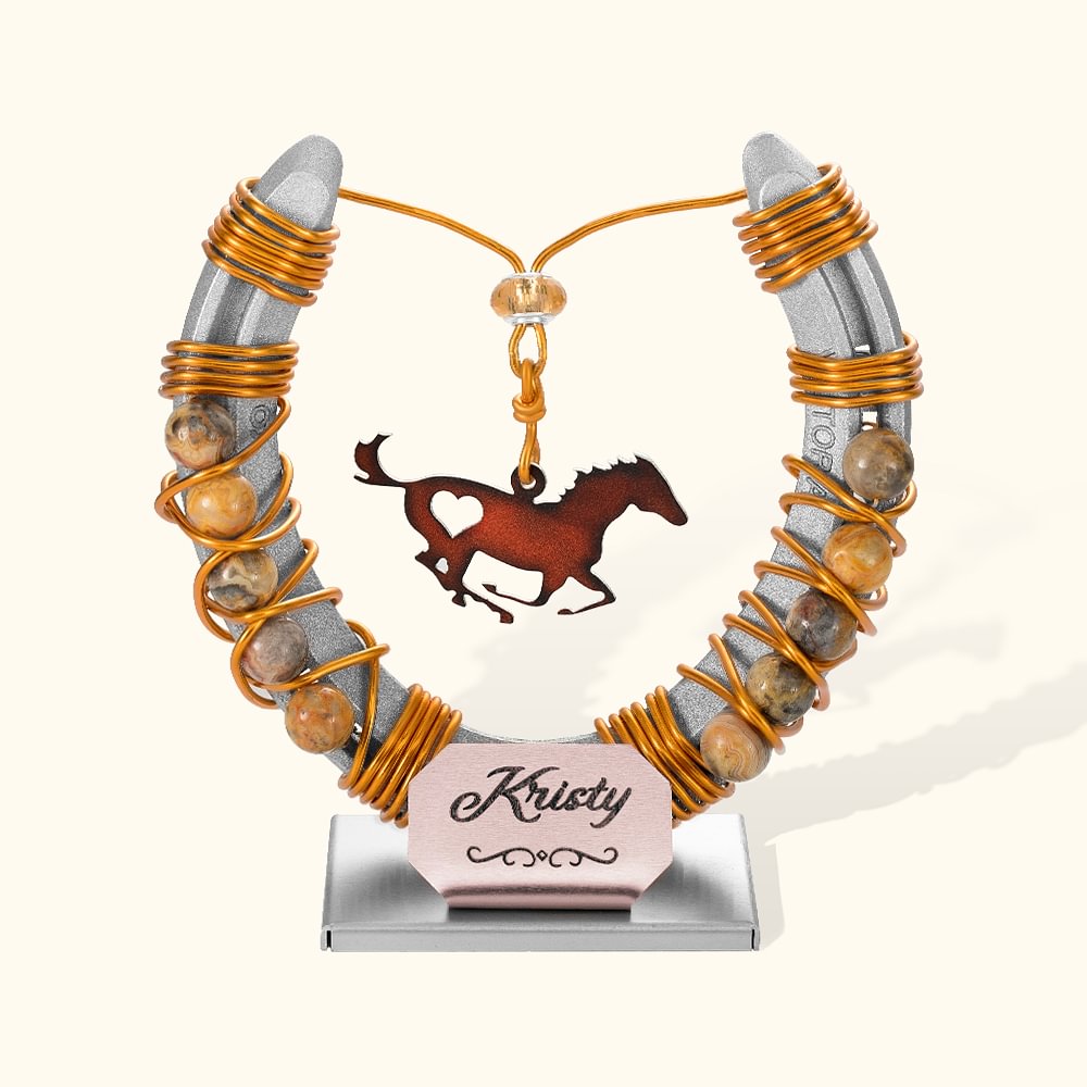 Personalisierte Pferd Gedenk Horseshoe Keepsake