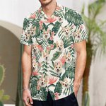 T-shirt d'été hawaïen personnalisé avec une photo d'animal mignonne pour un cadeau d'amoureux des animaux.