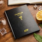 Taccuino vuoto personalizzato con ricettario per cocktail