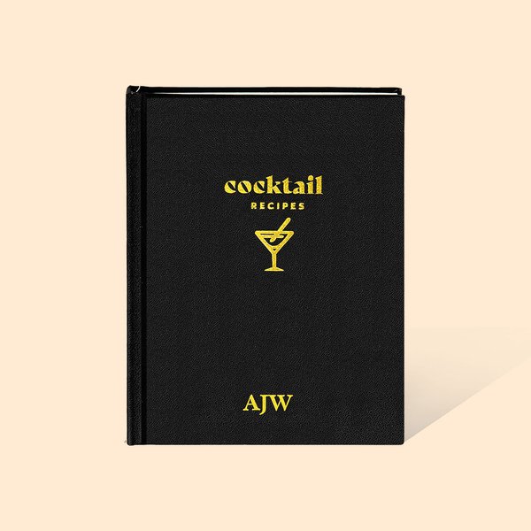Cuaderno de recetas de cócteles personalizado en blanco