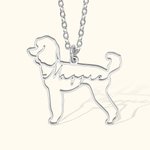 Personalized Dog Name Memorial Women's Necklace Gift for Pet Lover