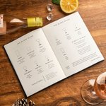 Taccuino vuoto personalizzato con ricettario per cocktail