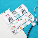 Personalized Medical Nurse Headband with Buttons