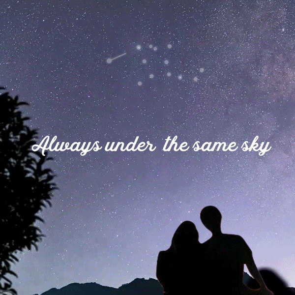 Veilleuse de Ciel Nocturne Personnalisée avec Nom et Constellation Cadeau de Saint-Valentin ou d'Anniversaire