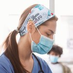 Personalized Medical Nurse Headband with Buttons
