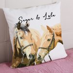 Fodera per cuscino personalizzato con foto dell'animale preferito e nome cuscino da divano da camera regalo per amanti degli animali domestici