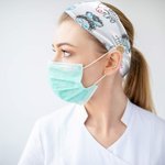 Personalized Medical Nurse Headband with Buttons