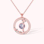 Collier Personnalisé pour Mamie Maman avec Pendentif Constellation du Zodiaque et Pierres de Naissance Cadeau de Fête pour Femmes