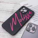 Personalised Name Matte Silicone iPhone Case for Apple Buy One Get One Free