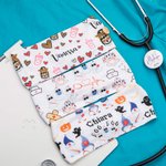 Personalized Medical Nurse Headband with Buttons