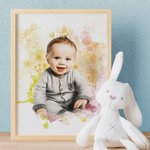Cadre photo personnalisé avec peinture pour animaux