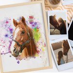 Cadre photo personnalisé avec peinture pour animaux