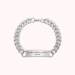 Bracelet chaîne Hip-Hop gravé