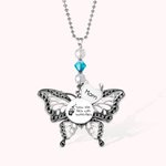 Charmeur de voiture papillon en argent personnalisé