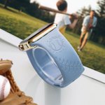 Gepersonaliseerde Silicone Baseball Watch Band voor Apple Watch