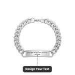Gegraveerde Hip-Hop Ketting Armband