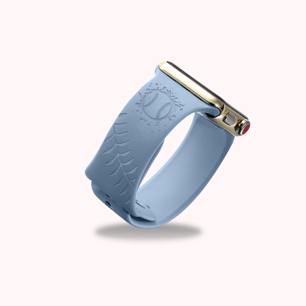 Personalisiertes Silikon-Baseball-Armband für Apple Watch