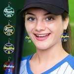 Orecchini pendenti da baseball con nome personalizzato per le donne