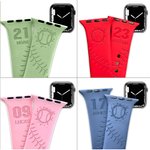 Gepersonaliseerde Silicone Baseball Watch Band voor Apple Watch
