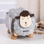 Personalised Sheep Shape Crochet Sewing Storage Organizer Yarn Sewing Tools Accessories Box Birthday Christmas Gift for Tailor Handicraft Lover