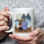 Personalized First My Mother Forever My Friend 11oz Ceramic Mug Mom and Daughter Theme Coffee Cup Birthday Gift for Mommy