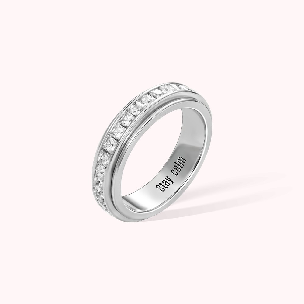 Personalisierte Meditation Spinner Fidget Ring