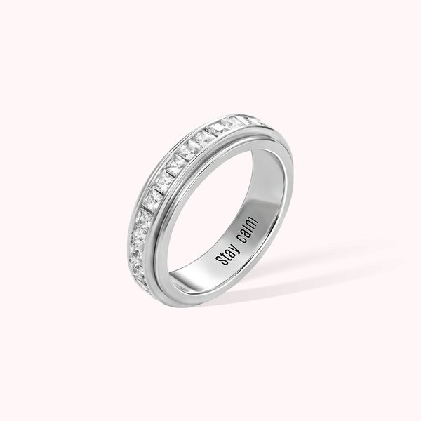 Personalized Meditation Spinner Fidget Ring