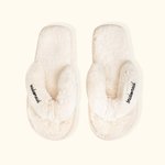 Personalized White Fuzzy Wedding Slippers with Glitter Text Bridal Shower Engagement Party Wedding Day Gift for Bride Bridesmaid