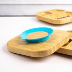 Personalised Square Bamboo Suction Plates for Baby