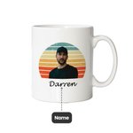Mug personnalisé avec photo de coucher de soleil pour cadeau de père