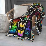 Personalized Teacher Slogan Soft Fleece Blanket with Name Back to School Teachers' Day Gift for Teacher