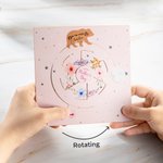 Carte de Vœux Personnalisée avec Nom Carte Variable I Love You To Moon Ande Back Cadeau de Fête des Mères d'Anniversaire pour Maman