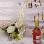 Personalisierte Name Getränke Rührstäbe aus Acryl Sektglas Deko 5er Set für Junggesellinnenabschied Hochzeit Party