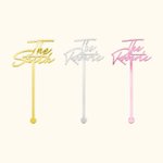 Personalized Party Centerpiece Acrylic Name Drink Stir Sticks 5 Pcs