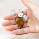 Collier d'animal de compagnie personnalisé Charm lune en cristal