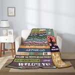 Personalized Best Dad In The World Soft Fleece Blanket with Name Father's Day Birthday Gift for Him