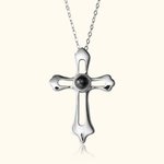 Personalisierte Foto Projektion 100 Sprachen Ich liebe dich Projektion Kreuz Halskette