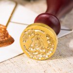 Kit di timbri in cera personalizzati con iniziali e bastoncino di cera sigillante Regalo di nozze per la festa della sposa per la coppia