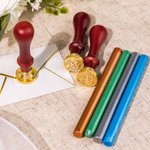 Kit di timbri in cera personalizzati con iniziali e bastoncino di cera sigillante Regalo di nozze per la festa della sposa per la coppia