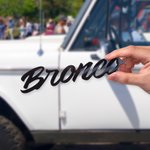 Gepersonaliseerde 2pcs auto embleem acryl naam Badge