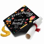 Henkilökohtainen opetus on sydämen työ Grad Cap Topper koristelu